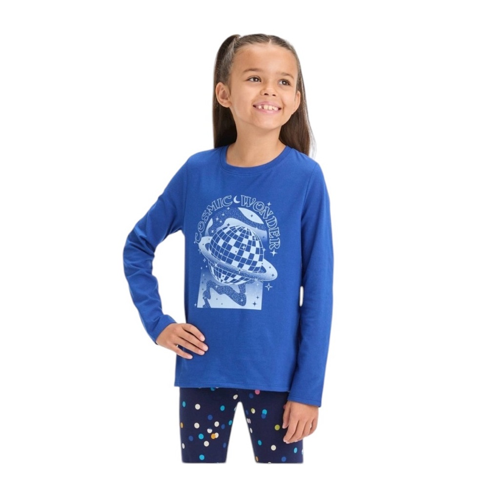 Cat & Jack Long Sleeve “Cosmic Wonder” Tee – Size L (10/12) – NWT